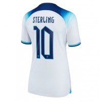 Camiseta Inglaterra Raheem Sterling #10 Primera Equipación para mujer Mundial 2022 manga corta